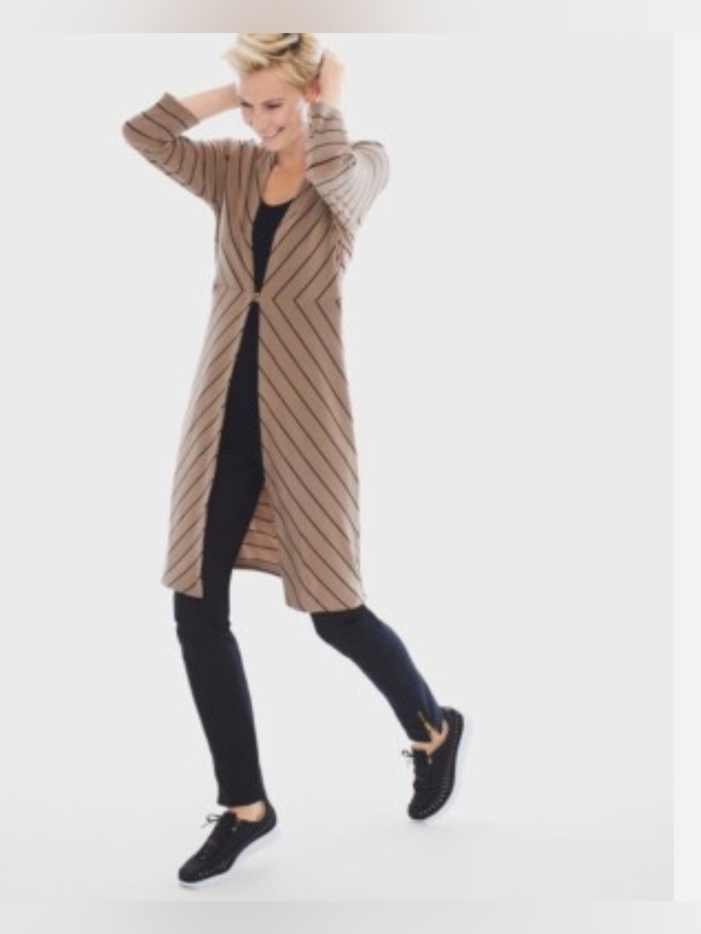 Chico’s Travelers Classic Open Front Duster Jacket